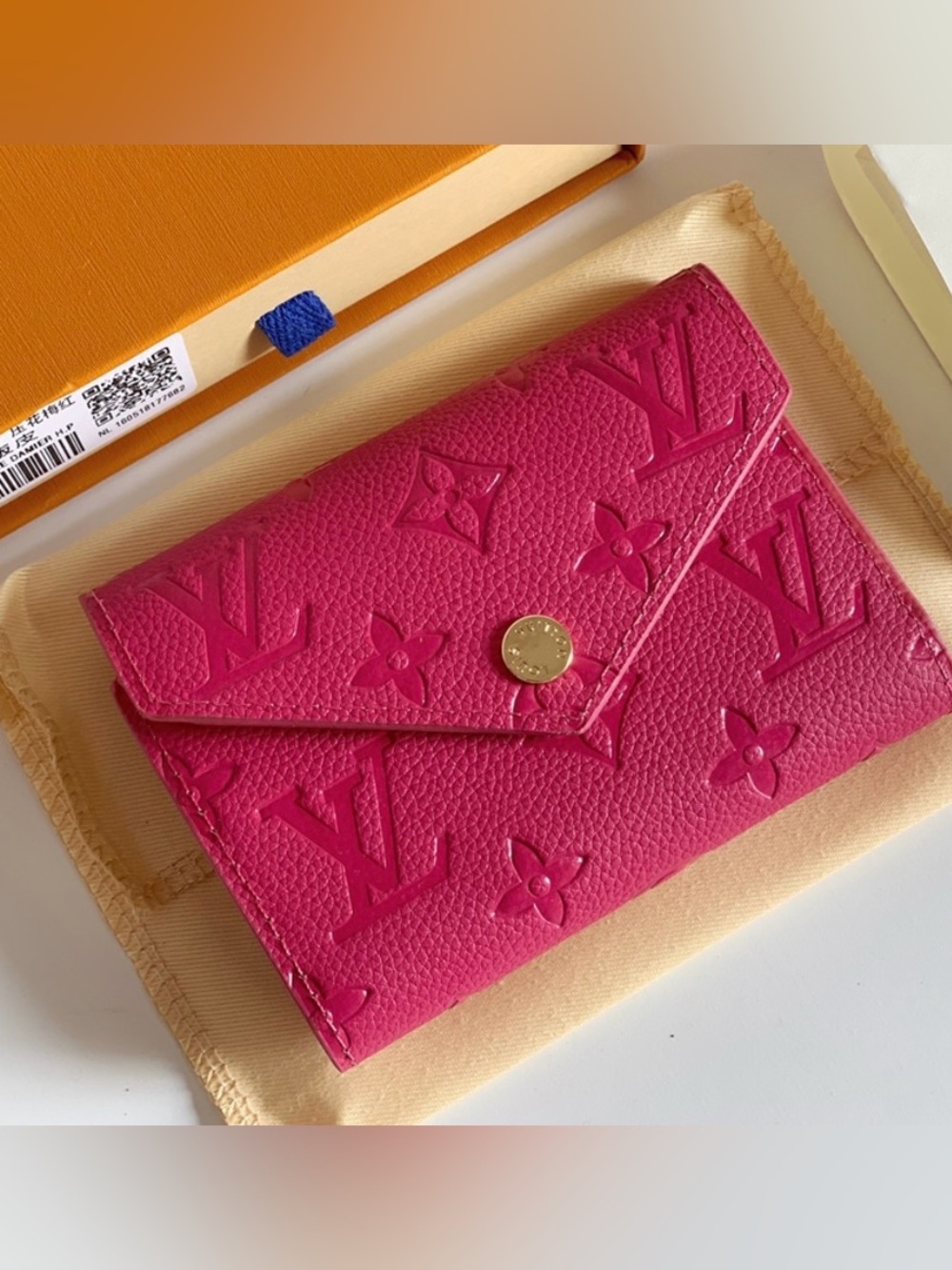 LV Fuchsia Monogram Envelope Wallet